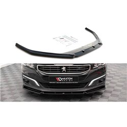 Maxton - Lame Du Pare-Chocs Avant V.1 Peugeot 508 GT Mk1 Facelift Noir Brillant