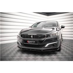 Maxton - Lame Du Pare-Chocs Avant V.1 Peugeot 508 GT Mk1 Facelift Noir Brillant
