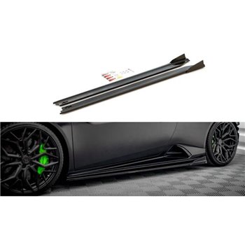 Maxton - Rajouts Des Bas De Caisse Lamborghini Huracan EVO Noir Brillant
