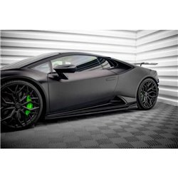 Maxton - Rajouts Des Bas De Caisse Lamborghini Huracan EVO Noir Brillant