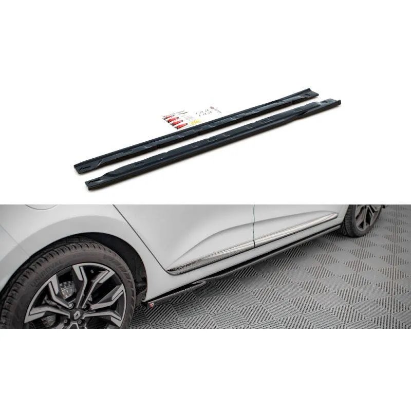 Maxton - Rajouts Des Bas De Caisse Renault Clio Mk5 Noir Brillant