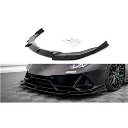 Maxton - Lame Du Pare-Chocs Avant Lamborghini Huracan EVO AWD Noir Brillant