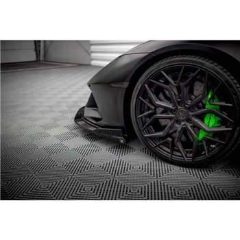 Maxton - Lame Du Pare-Chocs Avant Lamborghini Huracan EVO AWD Noir Brillant