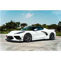 Maxton - Rajouts Des Bas De Caisse Chevrolet Corvette C8 Noir Brillant