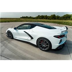 Maxton - Rajouts Des Bas De Caisse Chevrolet Corvette C8 Noir Brillant