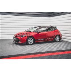 Maxton - Rajouts Des Bas De Caisse V.1 + Ailerons Toyota Corolla GR Sport Hatchback XII Noir Brillant