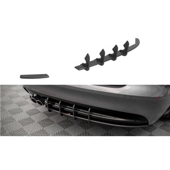 Maxton - Street Pro Central Diffuseur Arriere Jaguar XF R-Sport Mk2 Noir