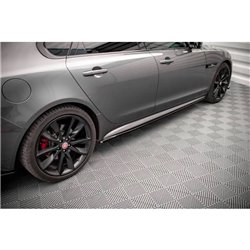 Maxton - Rajouts Des Bas De Caisse Jaguar XF R-Sport Mk2 Noir Brillant