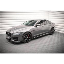 Maxton - Rajouts Des Bas De Caisse Jaguar XF R-Sport Mk2 Noir Brillant