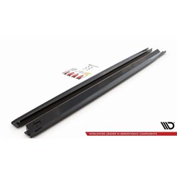 Maxton - Rajouts Des Bas De Caisse Jaguar XF R-Sport Mk2 Noir Brillant