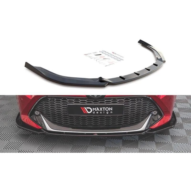 Maxton - Lame Du Pare-Chocs Avant Toyota Corolla GR Sport XII Noir Brillant