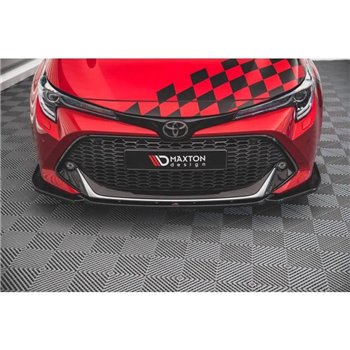 Maxton - Lame Du Pare-Chocs Avant Toyota Corolla GR Sport XII Noir Brillant