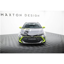Maxton - Lame Du Pare-Chocs Avant Toyota Corolla GR Sport XII Noir Brillant