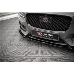 Maxton - Lame Du Pare-Chocs Avant V.2 Jaguar XF R-Sport Mk2 Noir Brillant