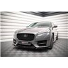 Maxton - Lame Du Pare-Chocs Avant V.2 Jaguar XF R-Sport Mk2 Noir Brillant