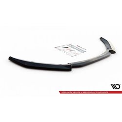 Maxton - Lame Du Pare-Chocs Avant V.2 Jaguar XF R-Sport Mk2 Noir Brillant