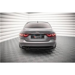 Maxton - Lames De Pare-Chocs Arrière Latérales Jaguar XF R-Sport Mk2 Noir Brillant