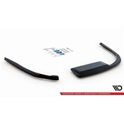 Maxton - Lames De Pare-Chocs Arrière Latérales Jaguar XF R-Sport Mk2 Noir Brillant