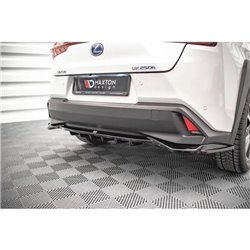 Maxton - Arriere Lame (avec une barre verticale) Lexus UX Mk1 Noir Brillant