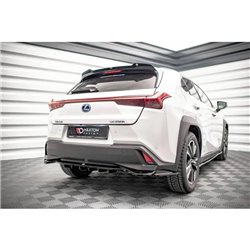 Maxton - Arriere Lame (avec une barre verticale) Lexus UX Mk1 Noir Brillant