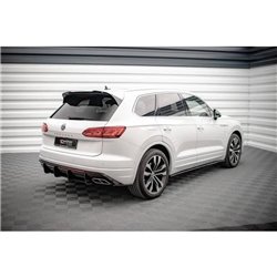 Maxton - Lames De Pare-Chocs Arrière Latérales Volkswagen Touareg R-line Mk3 Noir Brillant