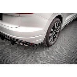Maxton - Lames De Pare-Chocs Arrière Latérales Volkswagen Touareg R-line Mk3 Noir Brillant