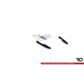 Maxton - Lames De Pare-Chocs Arrière Latérales Volkswagen Touareg R-line Mk3 Noir Brillant