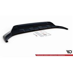Maxton - Lame Du Pare-Chocs Avant Volkswagen Touareg R-Line Mk3 Noir Brillant