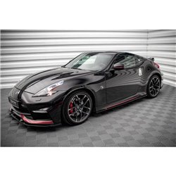 Maxton - Rajouts Des Bas De Caisse V.2 Nissan 370Z Nismo Facelift Noir Brillant