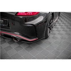 Maxton - Lames De Pare-Chocs Arrière Latérales Nissan 370Z Nismo Facelift Noir Brillant