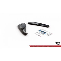 Maxton - Lames De Pare-Chocs Arrière Latérales Nissan 370Z Nismo Facelift Noir Brillant
