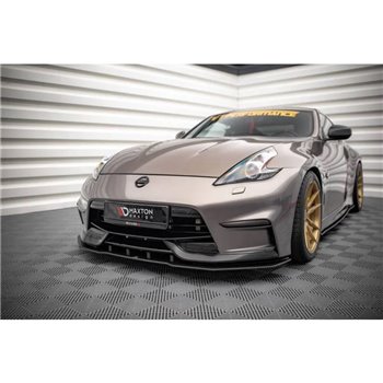 Maxton - Street Pro Lame Du Pare-Chocs Avant Nissan 370Z Nismo Facelift Noir