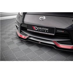 Maxton - Lame Du Pare-Chocs Avant V.3 Nissan 370Z Nismo Facelift Noir Brillant