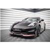 Maxton - Lame Du Pare-Chocs Avant V.3 Nissan 370Z Nismo Facelift Noir Brillant