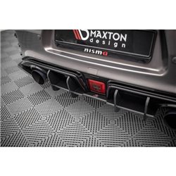 Maxton - Street Pro Central Diffuseur Arriere Nissan 370Z Nismo Facelift Noir-Rouge