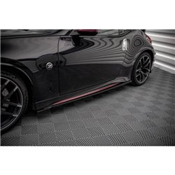 Maxton - Rajouts Des Bas De Caisse V.1 Nissan 370Z Nismo Facelift Noir Brillant