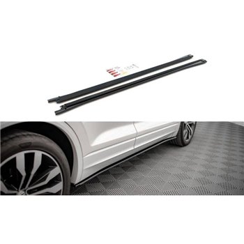 Maxton - Rajouts Des Bas De Caisse Volkswagen Touareg R-line Mk3 Noir Brillant