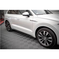 Maxton - Rajouts Des Bas De Caisse Volkswagen Touareg R-line Mk3 Noir Brillant