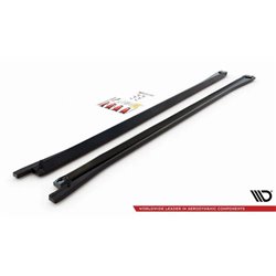 Maxton - Rajouts Des Bas De Caisse Volkswagen Touareg R-line Mk3 Noir Brillant