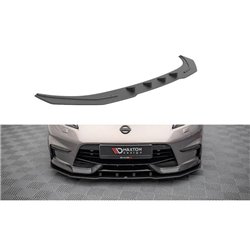 Maxton - Street Pro Lame Du Pare-Chocs Avant Nissan 370Z Nismo Facelift Noir-Rouge