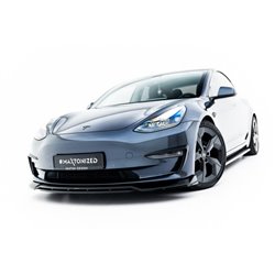 Maxton - Lame Du Pare-Chocs Avant V.3 Tesla Model 3 Noir Brillant