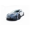 Maxton - Lame Du Pare-Chocs Avant V.3 Tesla Model 3 Noir Brillant