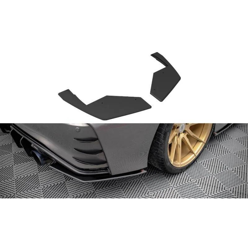 Maxton - Street Pro Lame Du Pare Chocs Arriere Nissan 370Z Nismo Facelift Noir-Rouge