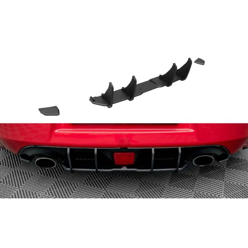 Maxton - Street Pro Central Diffuseur Arriere Nissan 370Z Rouge