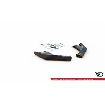 Maxton - Lames De Pare-Chocs Arrière Latérales V.2 Nissan 370Z Noir Brillant