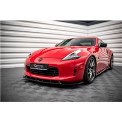 Maxton - Lame Du Pare-Chocs Avant V.3 Nissan 370Z Facelift Noir Brillant
