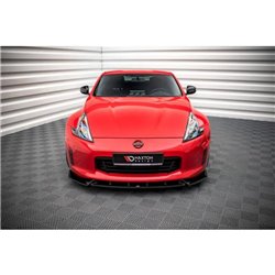 Maxton - Lame Du Pare-Chocs Avant V.3 Nissan 370Z Facelift Noir Brillant