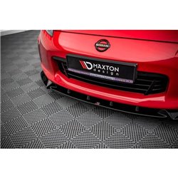 Maxton - Lame Du Pare-Chocs Avant V.3 Nissan 370Z Facelift Noir Brillant