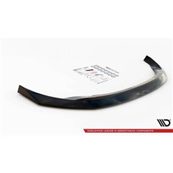 Maxton - Lame Du Pare-Chocs Avant V.1 Nissan 370Z Facelift Noir Brillant