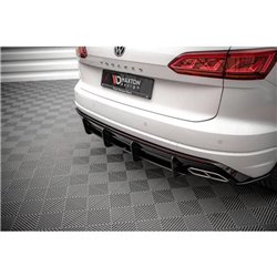 Maxton - Street Pro Central Diffuseur Arriere Volkswagen Touareg R-Line Mk3 Rouge